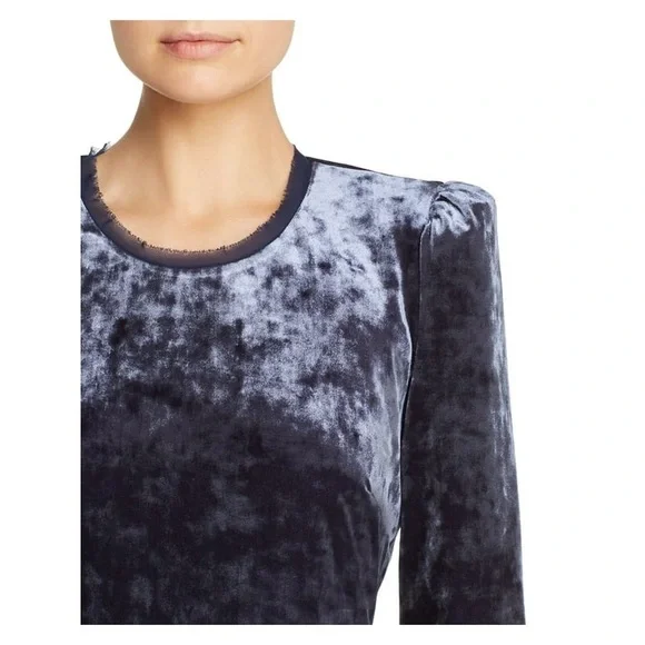 NWT RACHEL ZOE Womens Blue Long Sleeve Short Body Con Evening Dress - Picture 3 of 5